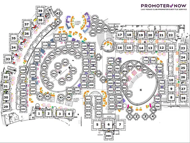 Kaos Dayclub Table Map